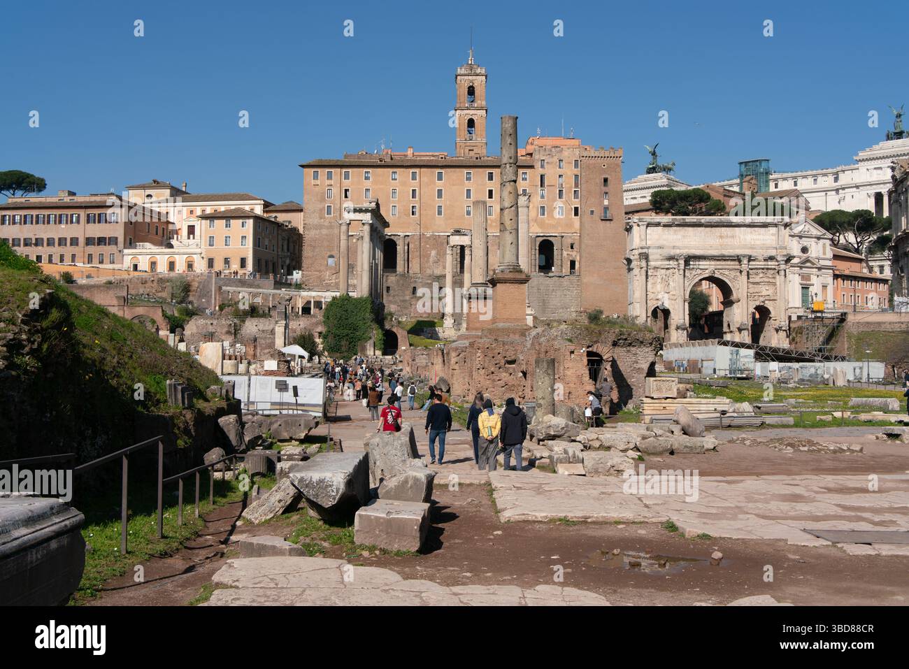 Inside the Roman Forum of Rome, Italy Stock Photo - Alamy