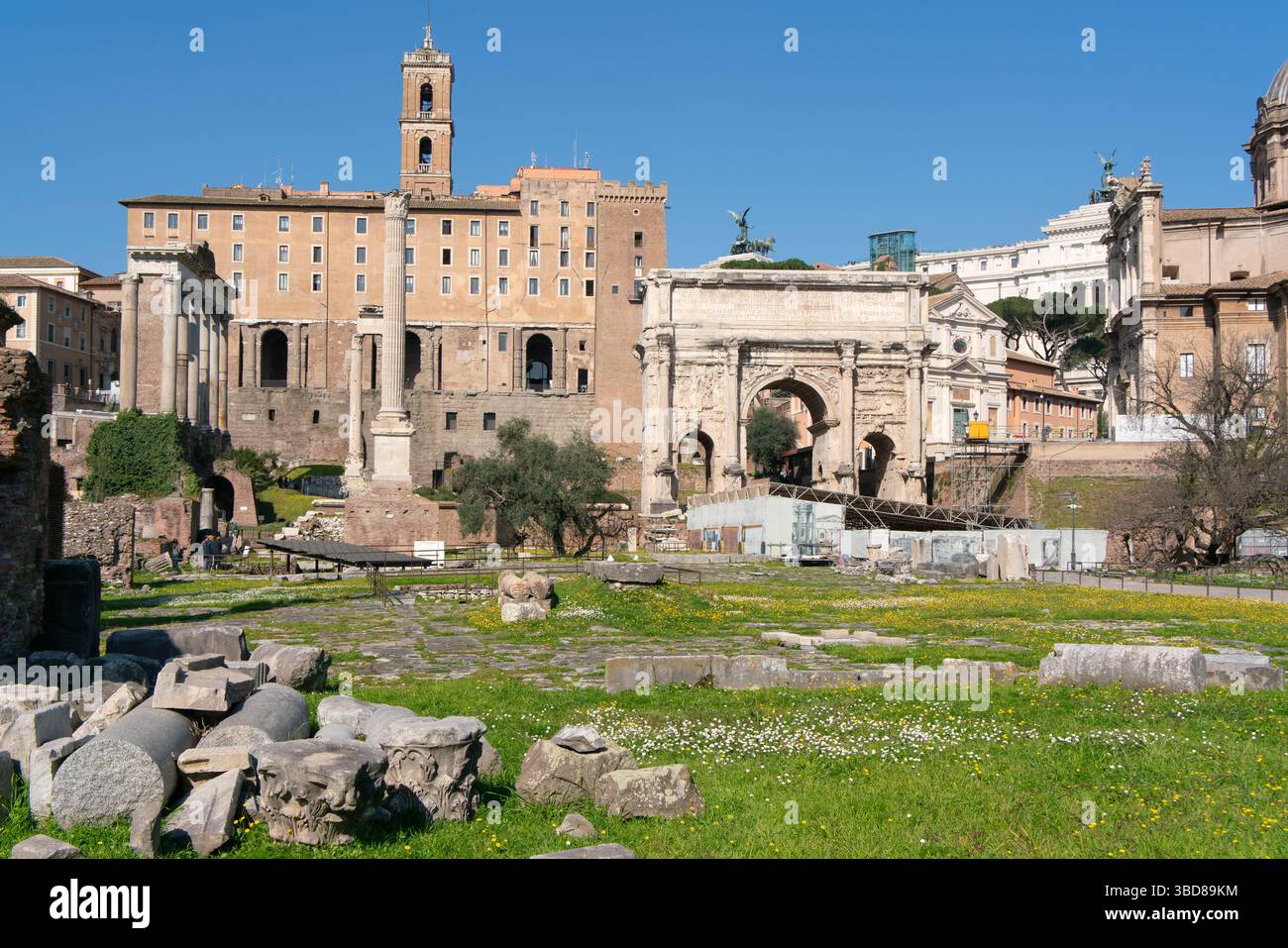 Inside the Roman Forum of Rome, Italy Stock Photo - Alamy