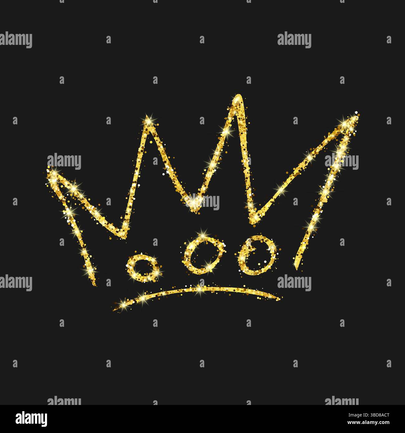 Gold glitter hat Stock Vector Images - Alamy