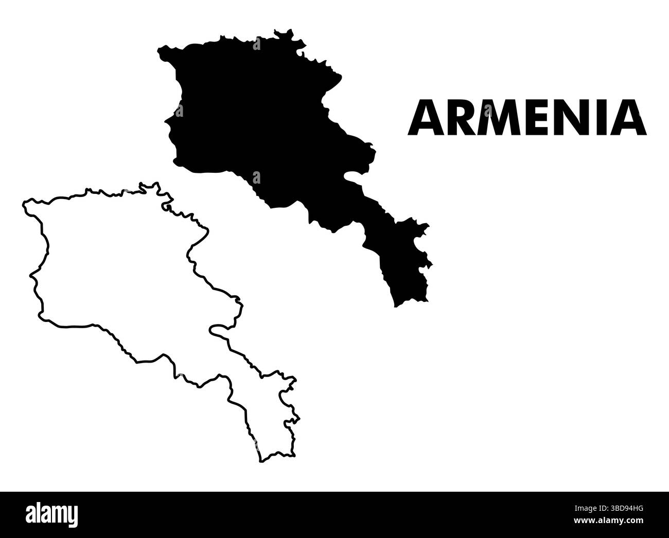 Vintage armenia map hi-res stock photography and images - Alamy