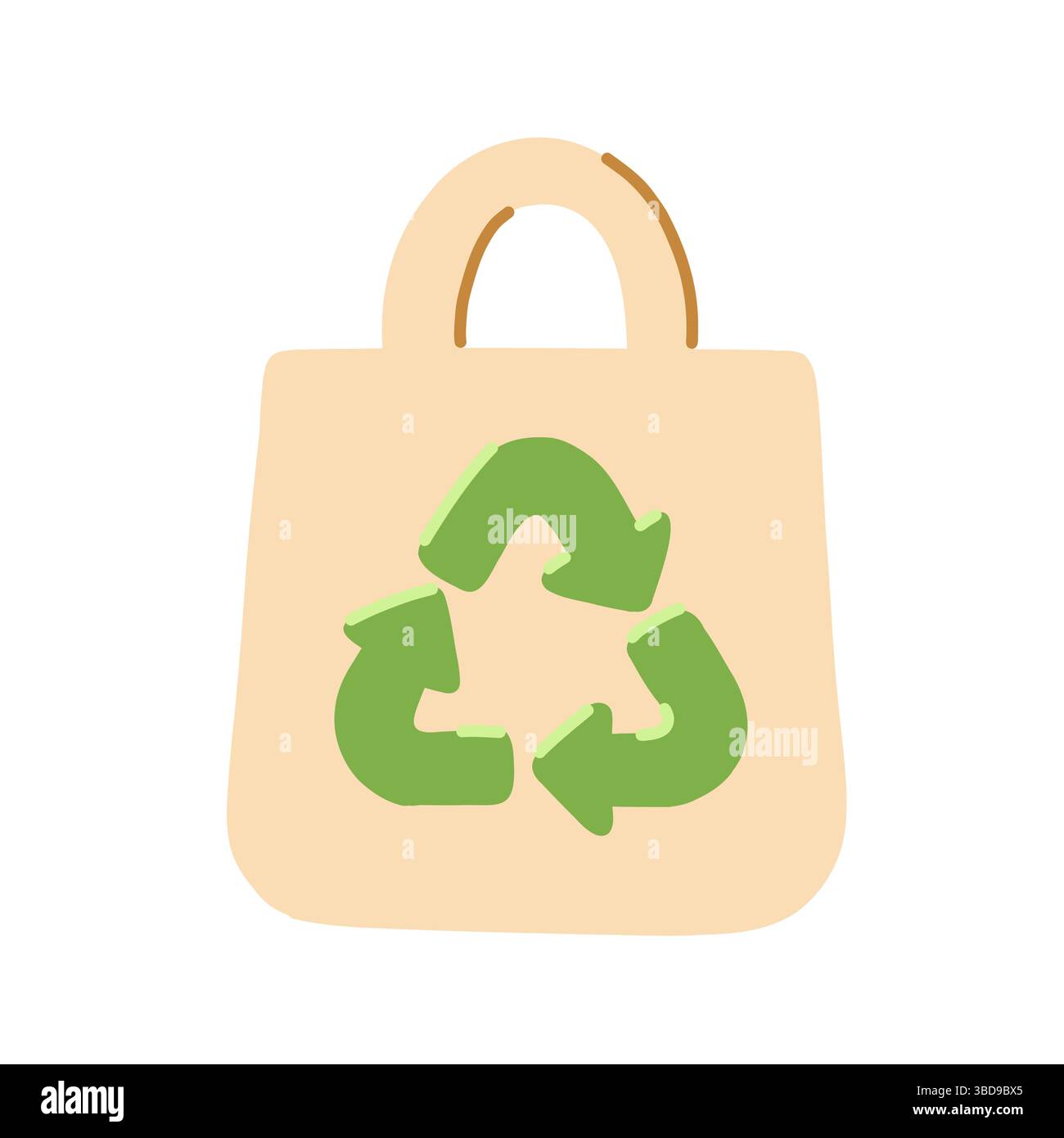 An EcoFriendly Reusable Tote Bag featuring a Recycling Symbol for ...
