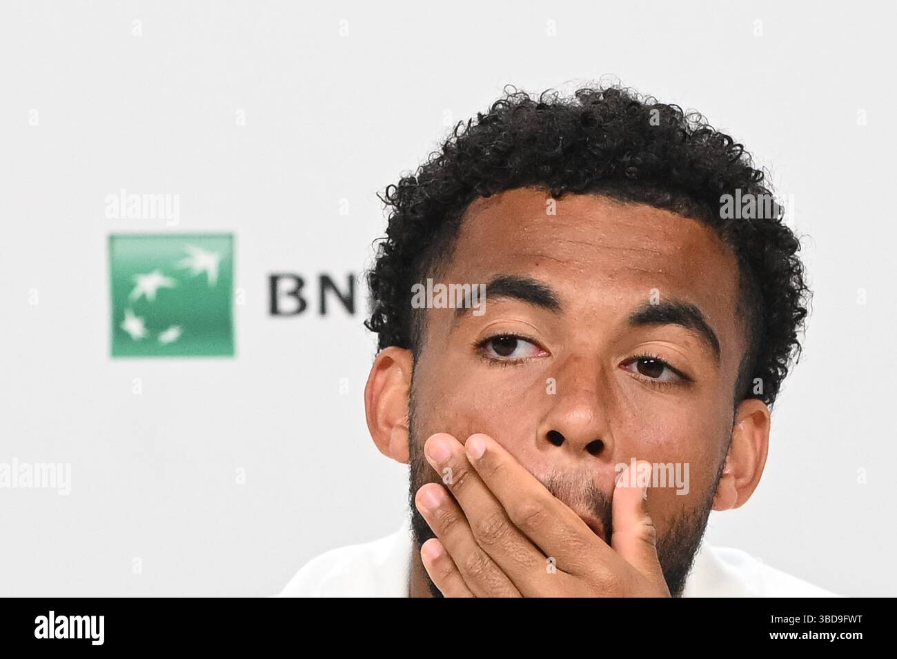 Paris, France. 23rd May, 2025. Media Day: Arthur Fils answers journalists' questions during Media Day at the Roland Garros Media Center on May 23, 2025. - 23/05/2025 - France/Ile-de-France (region)/Paris - Julien Mattia/Le Pictorium Credit: LE PICTORIUM/Alamy Live News Stock Photo