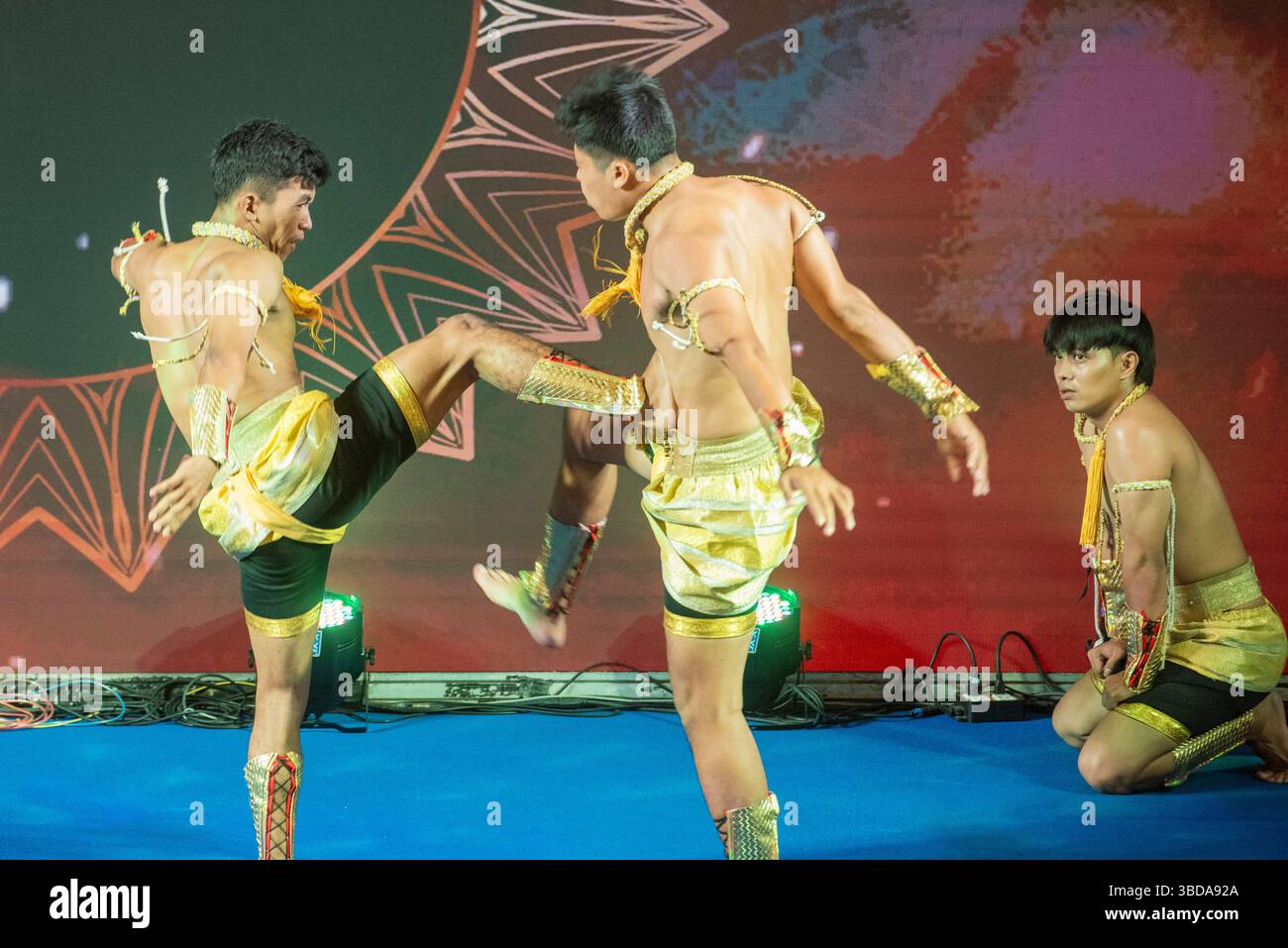 Thai Boxing or Muay Thai Show at Icon Siam Mall in City of Bangkok in ...