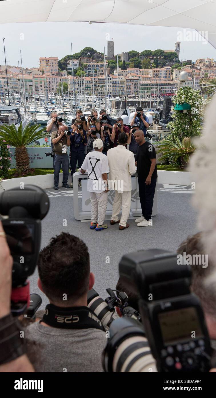 Cannes, France. 19th MaY, 2025. Denzel Waschington and Rapper ASAP ...