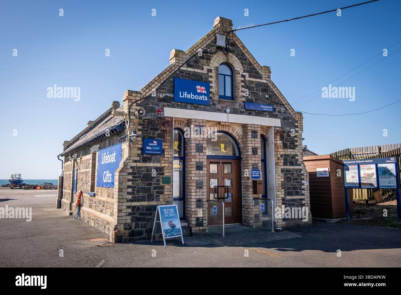 Portpatrick RNLI lifeboat Station, Stranraer, Dumfries and Galloway ...