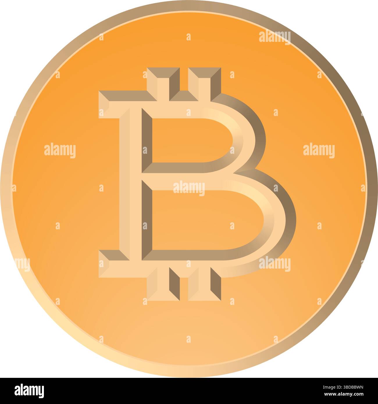 Bitcoin icon, coin logo. Crypto currency symbol silhouette. E-commerce  concept vector Stock Vector Image & Art - Alamy