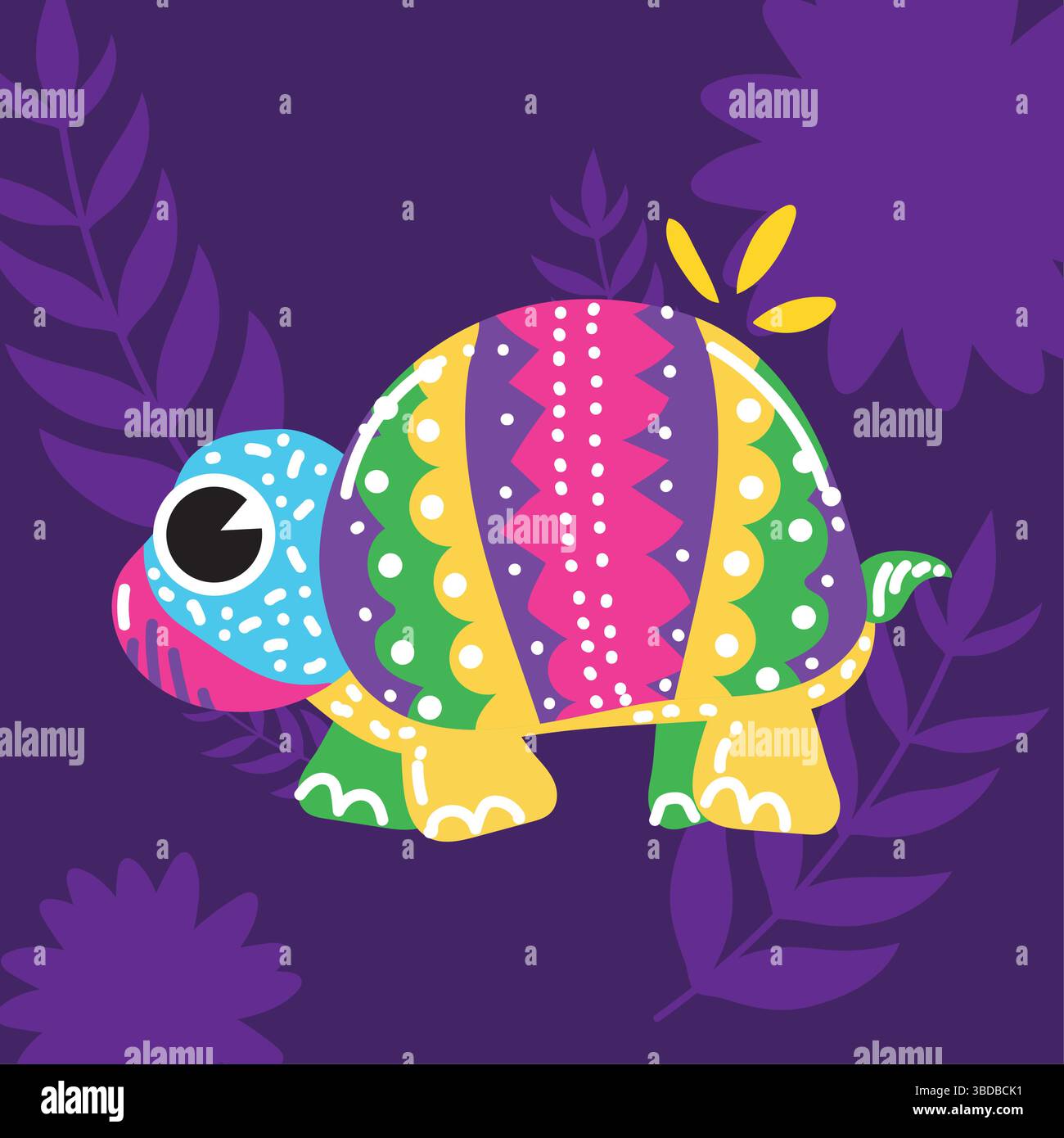 Cute tribal turtle. Vector Stock Vector Image & Art - Alamy