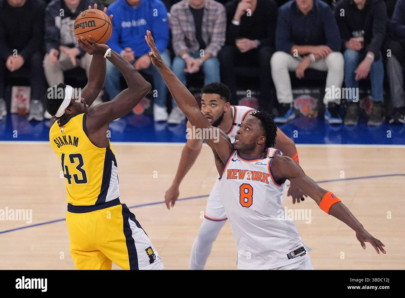 Pascal Nba Indiana Pacers forward Pascal Siakam (43) shoots against New York ...
