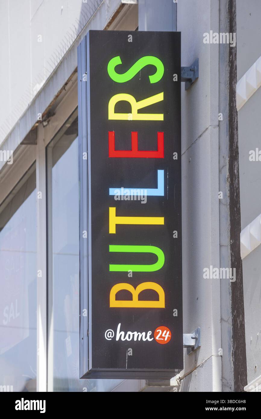Logo Butlers furniture store home 24, Germany Stock Photo