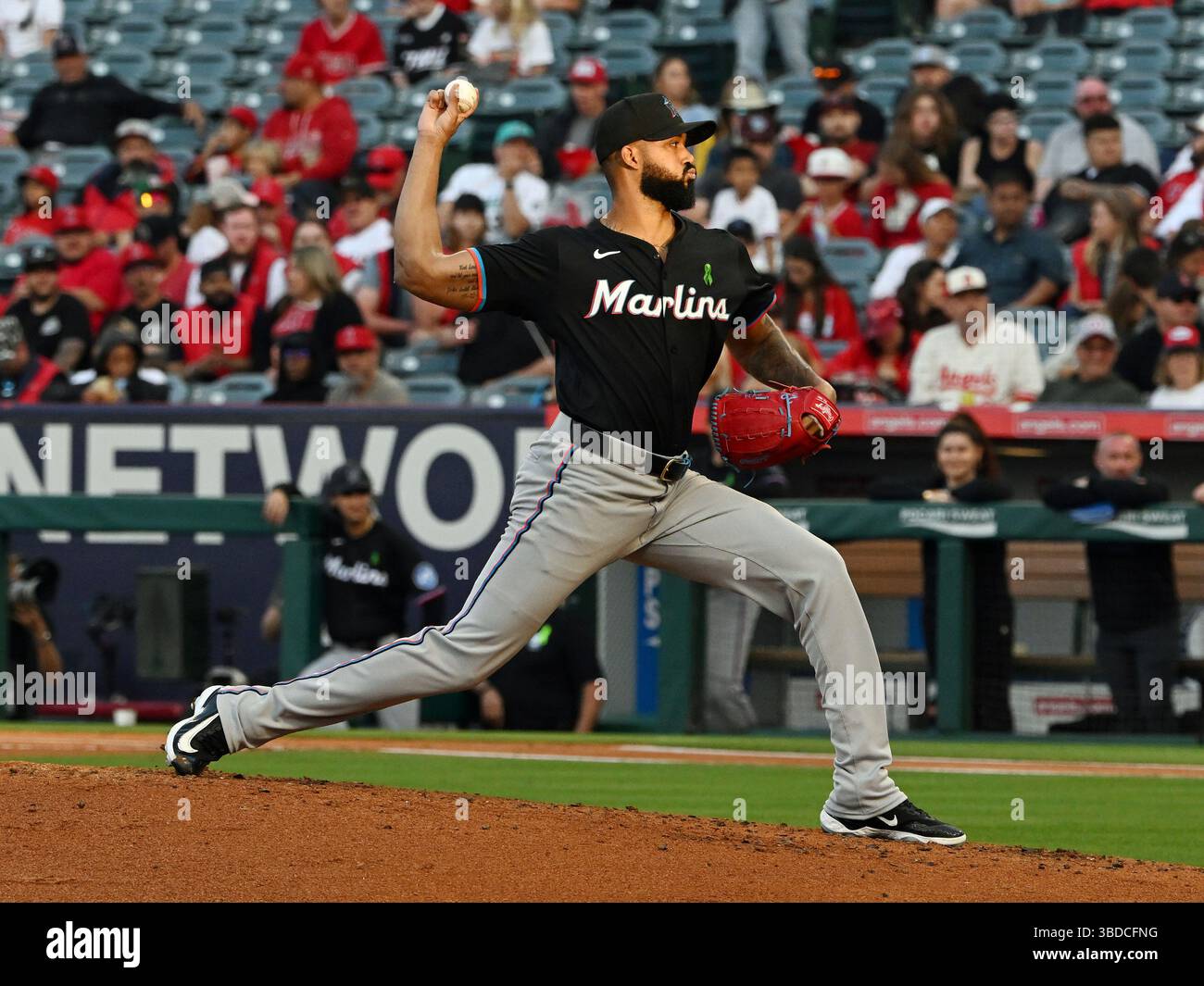 ANAHEIM, CA - MAY 23: Miami Marlins pitcher Sandy Alcantara (22 ...