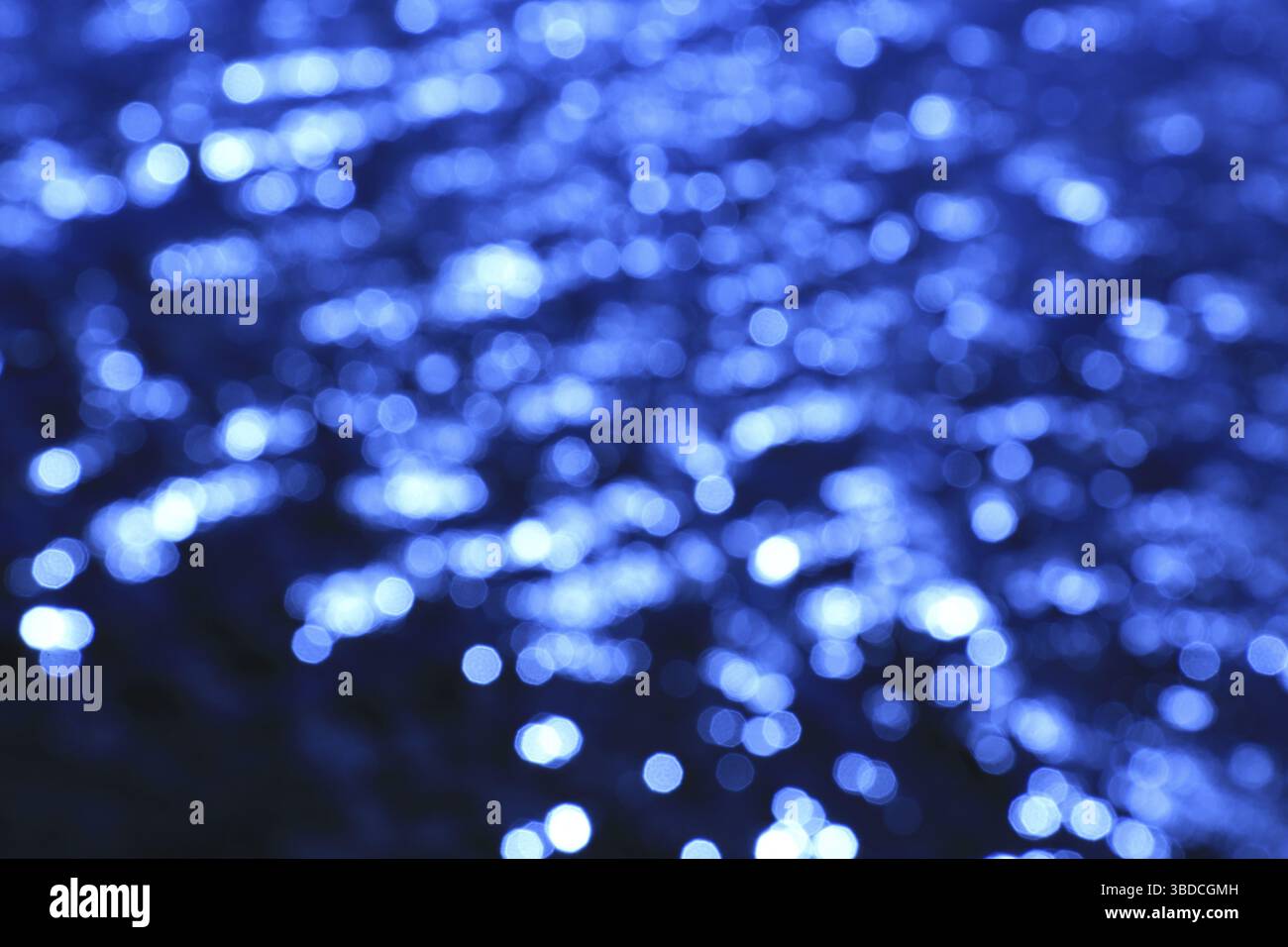 Blurred background, water surface, bokeh blurred background, glittering water surface, bokeh Stock Photo