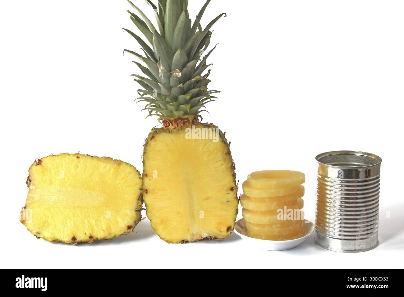 Pineapple (Ananas comosus, Ananas sativus) Pineapple (Ananas comosus, Ananas sativus) Stock Photo