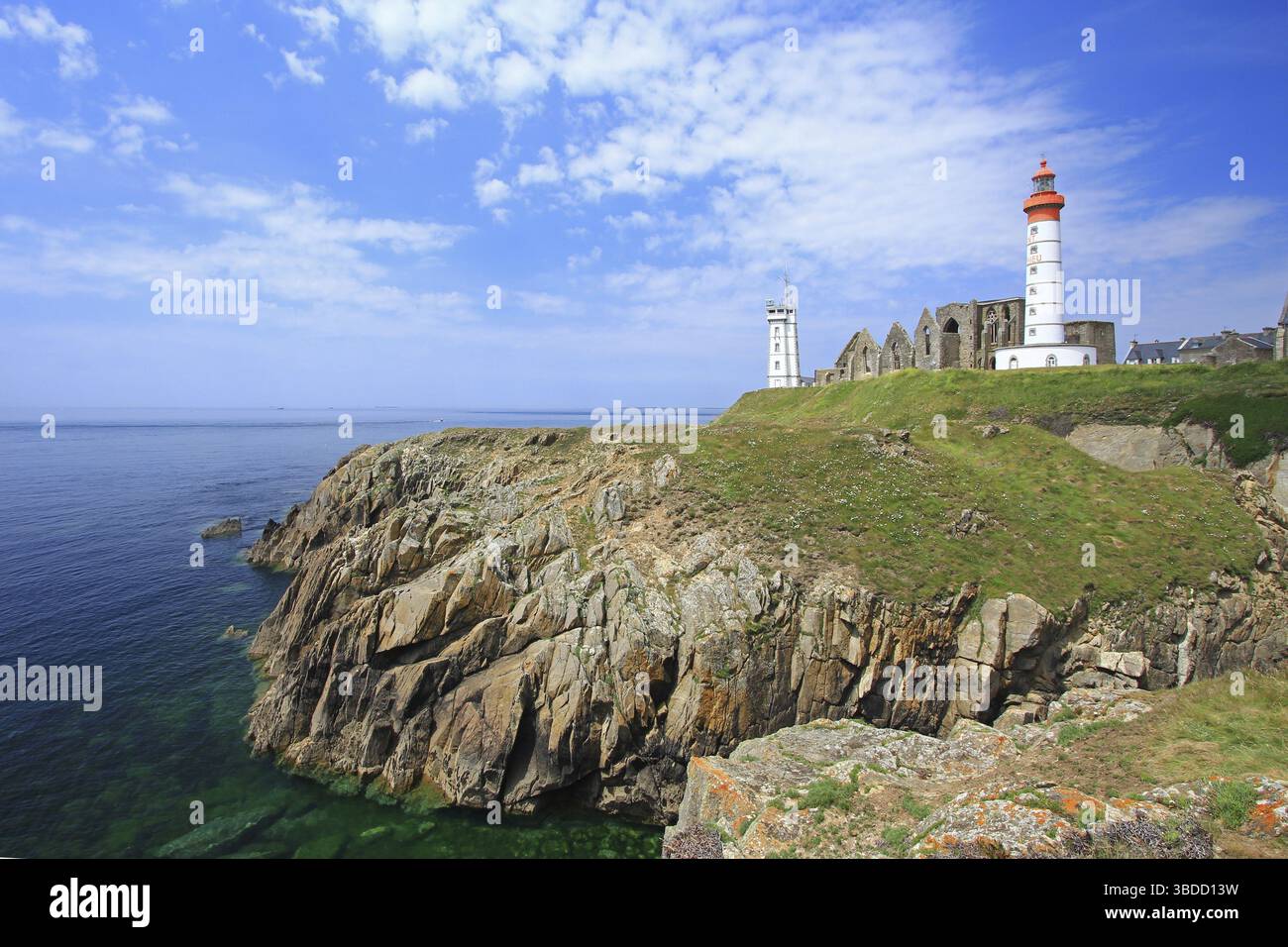 The Lighthouse of Saint Mathieu, Finistere, Brittany, France, The ...
