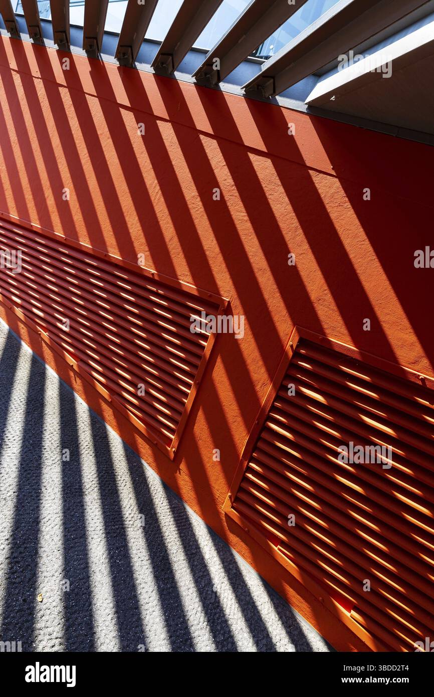 the entry of an underground carpark Stock Photo