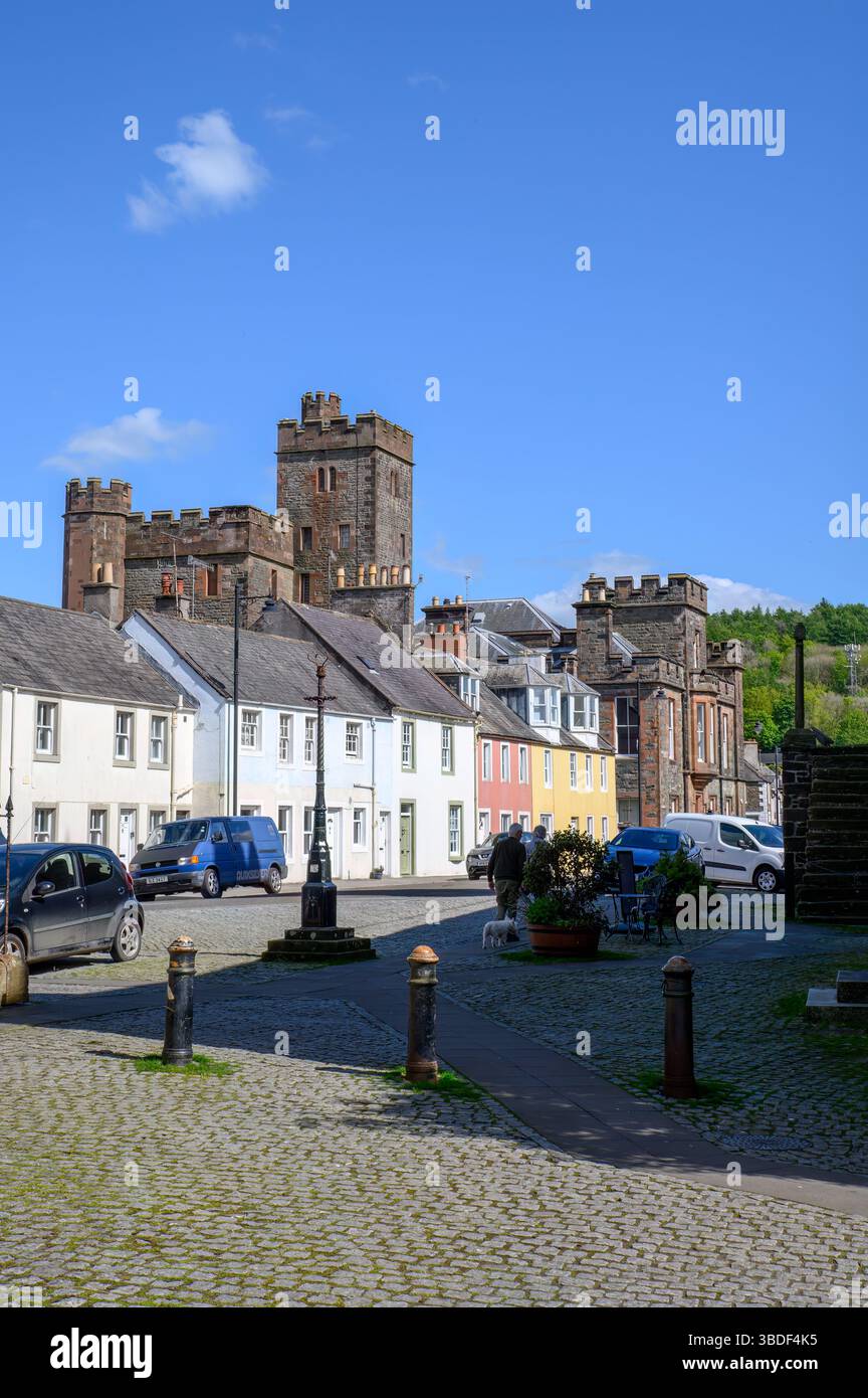 The High Street, Kirkcudbright, Galloway, Scotland Stock Photo