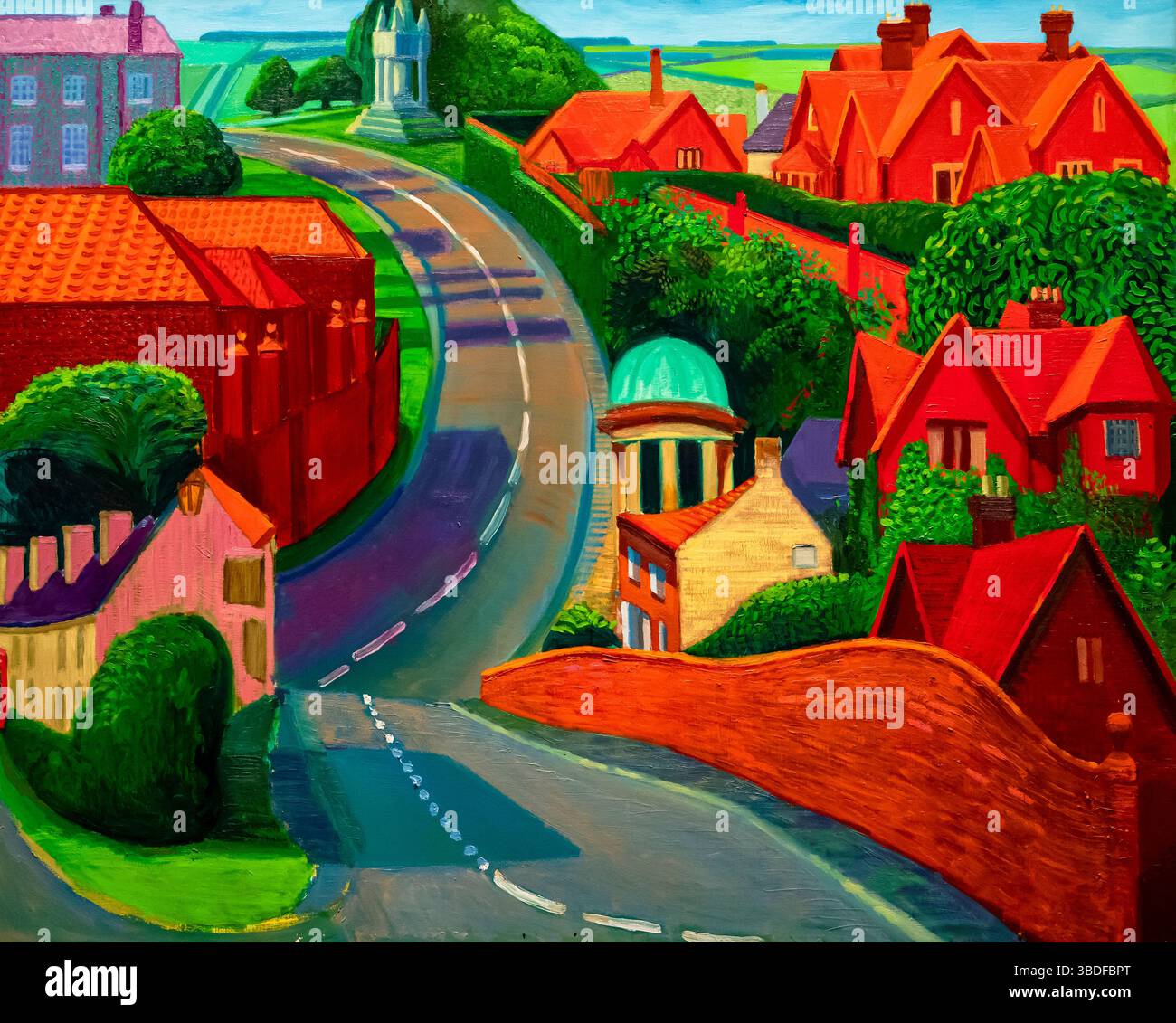 The Road To York Through Sledmere 1997 Paining David Hockney 25 the-road-to-york-through-sledmere-1997-paining-david-hockney-25