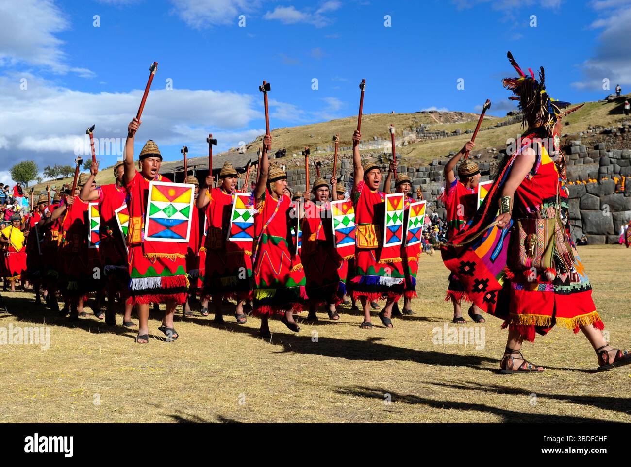 Sol Inca Peru Cusco,Peru-June 24,2013: Inti Raymi festival is the Sun Festival of the ...