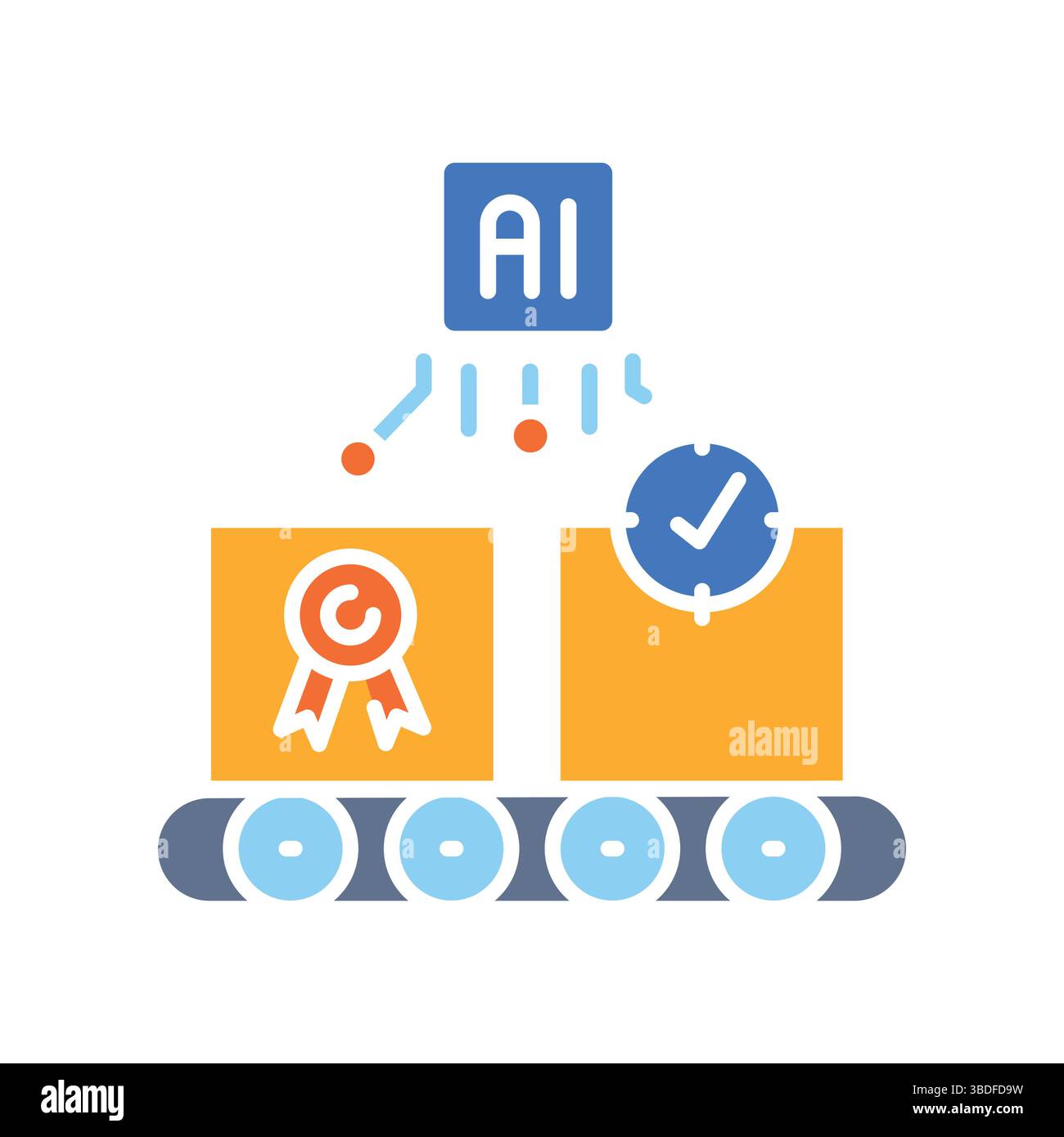 Digital quality control certification Cut Out Stock Images Pictures