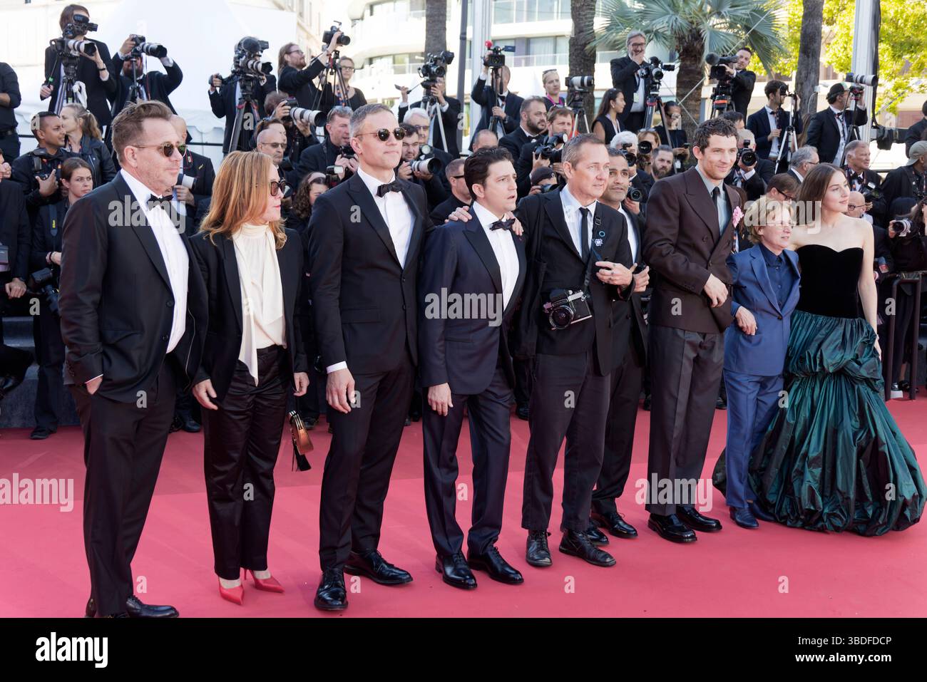 Cannes, France. 23rd May, 2025. Amy Roth, Neil Kopp, John Magaro ...
