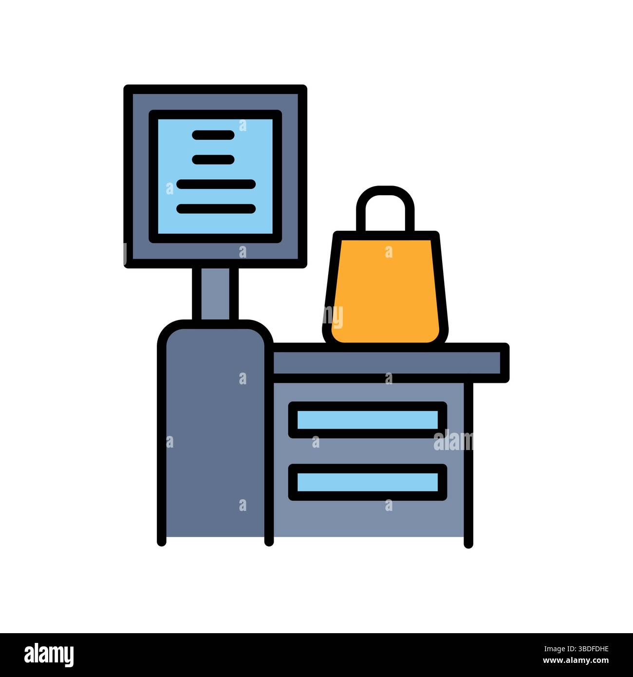 Automated retail kiosk Stock Vector Images - Alamy