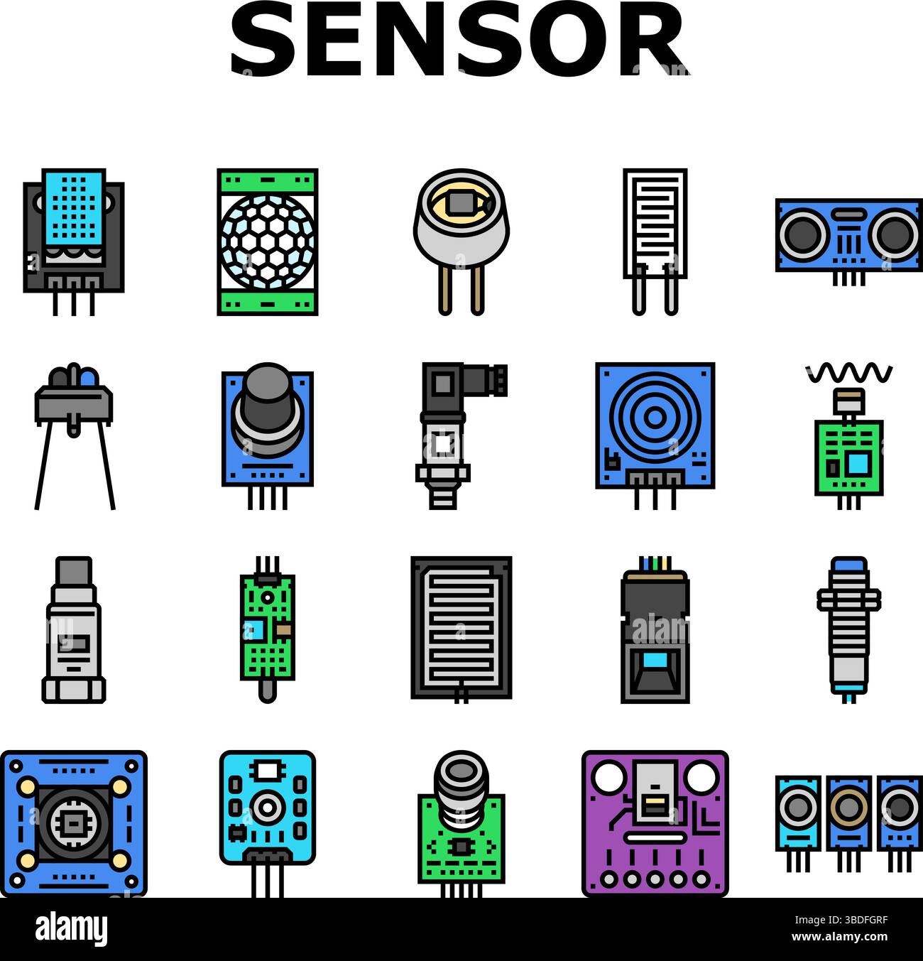 Piezoelectric sensor Stock Vector Images - Alamy