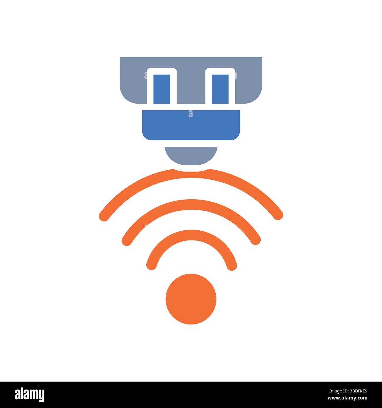 distance sensor color flat icon for digital and print projects. Minimal ...