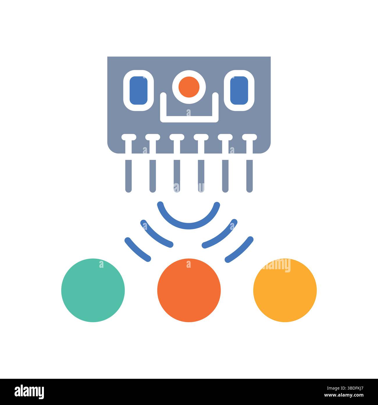 color sensor color flat icon for digital and print projects. Minimal ...