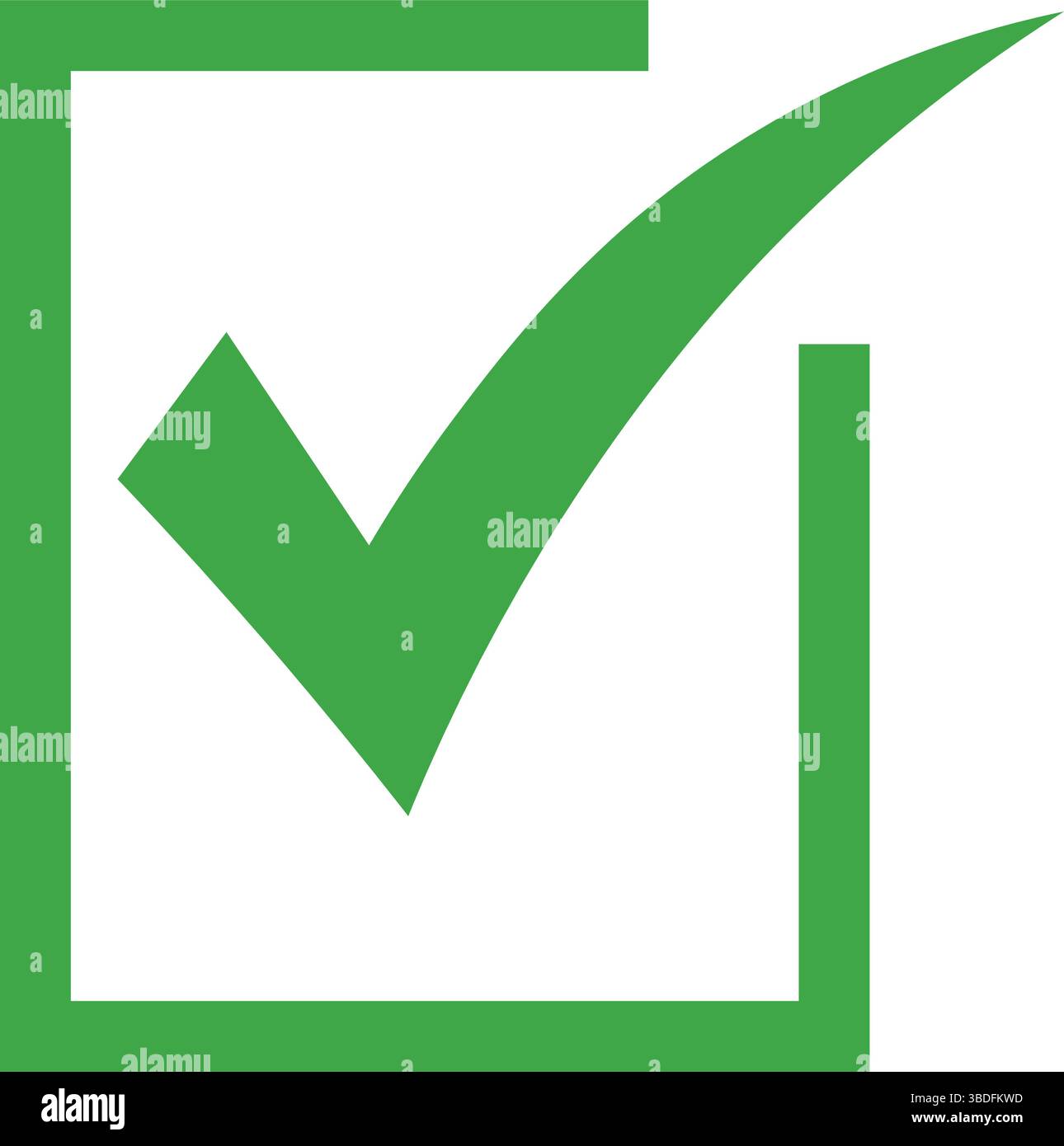 Green Checkbox Icon: Success Confirmation Graphic, Verified Tick Mark ...
