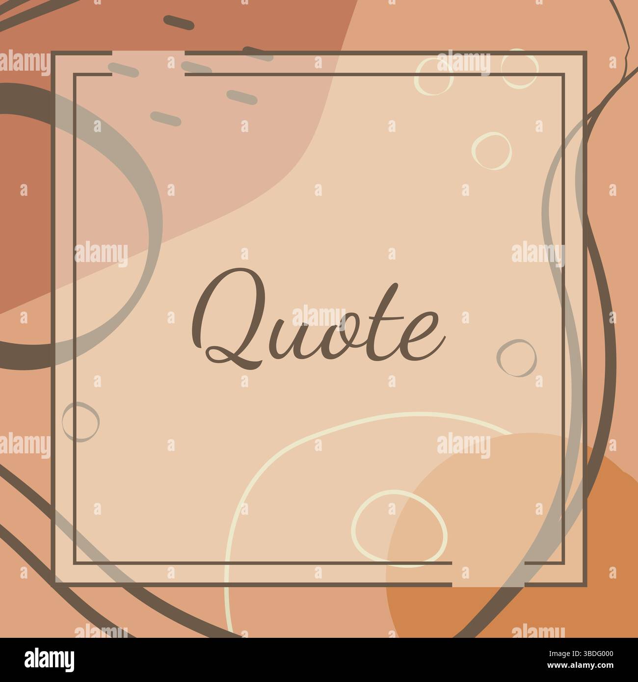 Quote frames blank template. Empty quote abstract borders with copy space for text. Square quotation Stock Vector