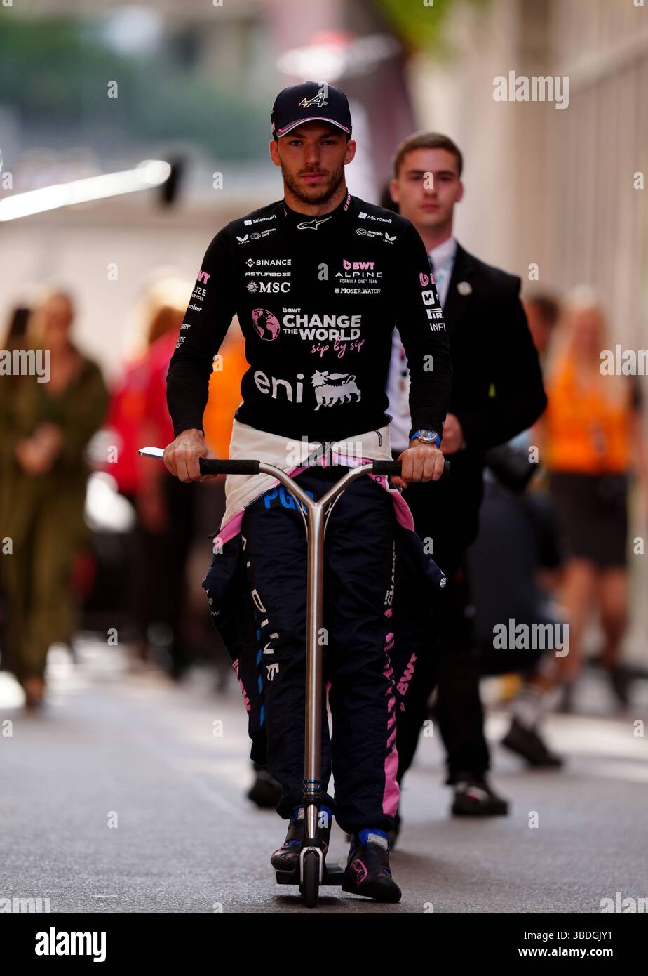 Gasly Driver Alpine driver Pierre Gasly attends the Qualifying session at the ...