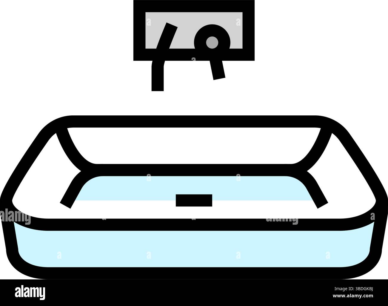 vessel sink color icon vector illustration Stock Vector Image & Art - Alamy