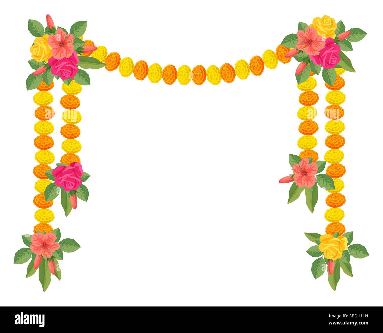 Mango leaves garland Cut Out Stock Images & Pictures - Alamy