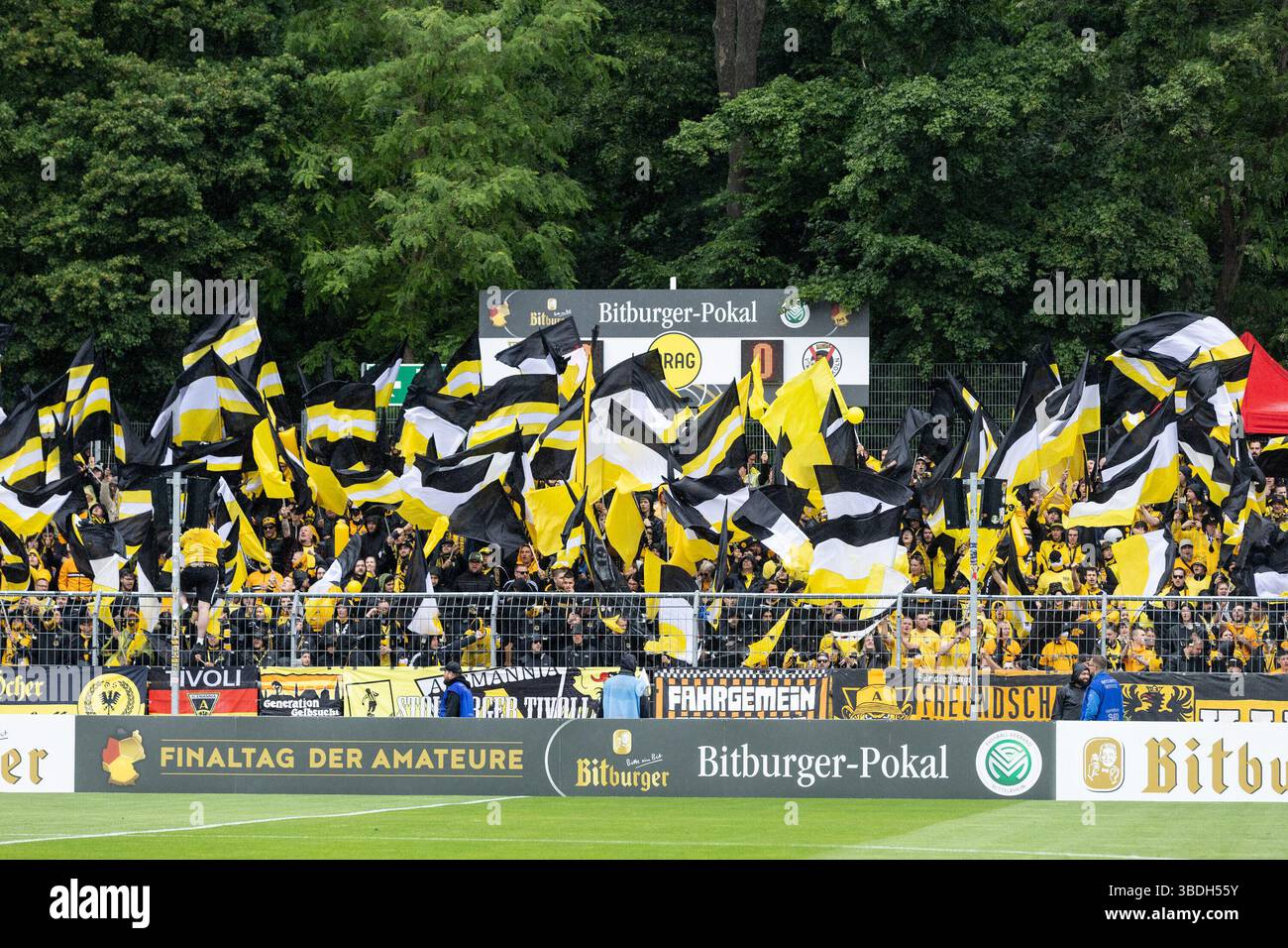 Fans von Alemannia Aachen Bitburger-Pokalfinale 2025: Alemannia Aachen ...
