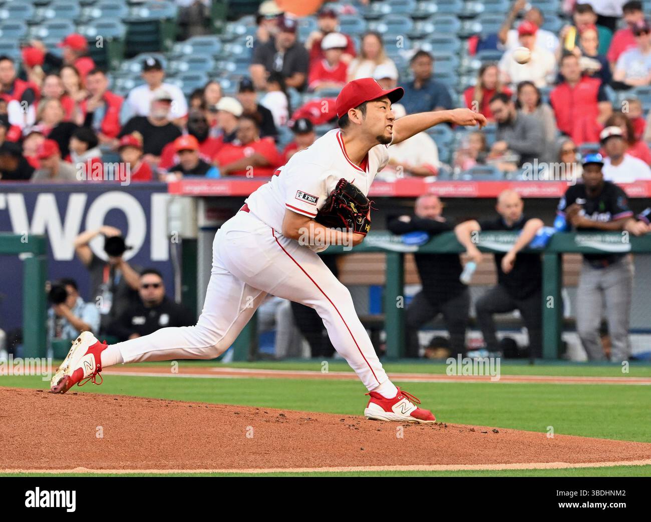 ANAHEIM, CA - MAY 23: Los Angeles Angels pitcher Yusei Kikuchi (16 ...