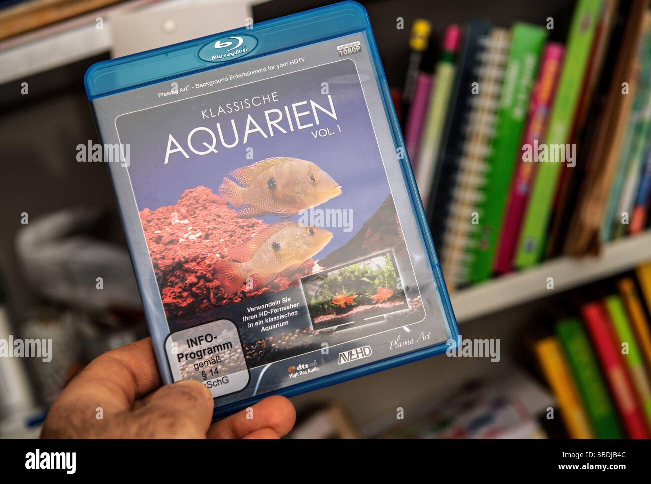 Freiburg, Germany - Feb 10, 2025: A hand holds a Blu-ray case titled ...