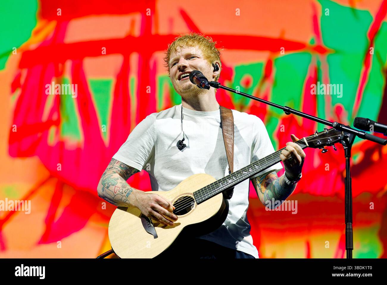 May 24, 2025: ED SHEERAN performing live on stage at BBC Radio 1â€™s ...