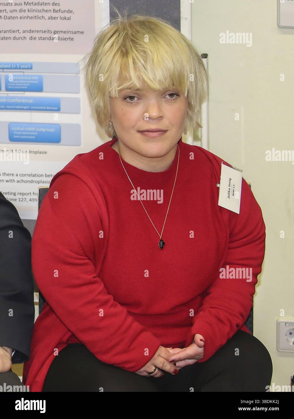 Julika Innig, 1st Deputy Chairwoman of the BKMF, during the visit of ...