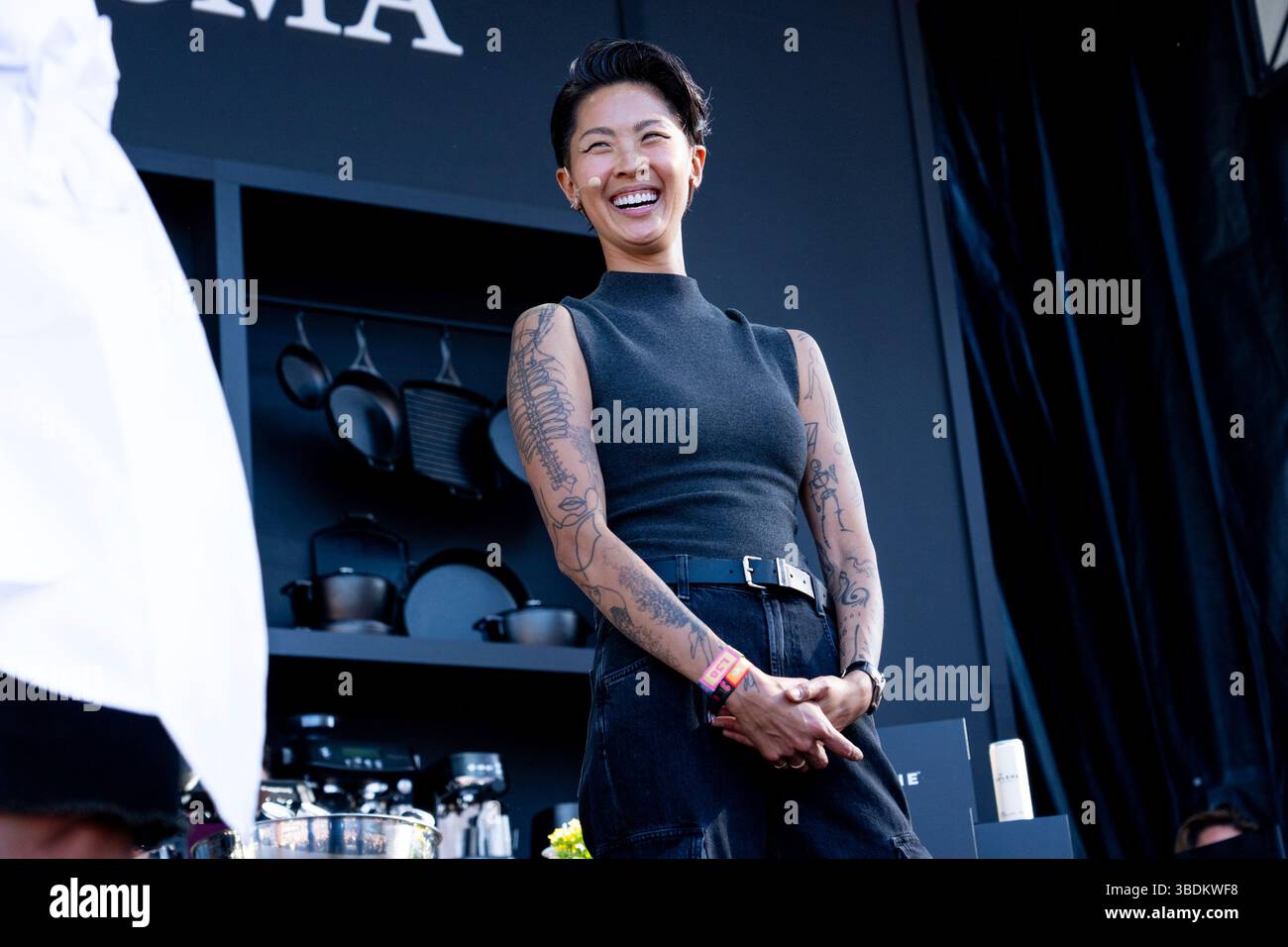 Kristen Kish is seen on the Williams Sonoma Culinary Stage at the 2025(02)