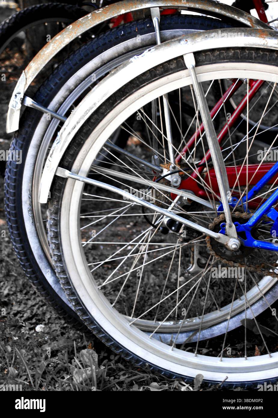 Underwater Rusted Bicycle Rims Chrome fenders hi-res stock photography and images - Alamy