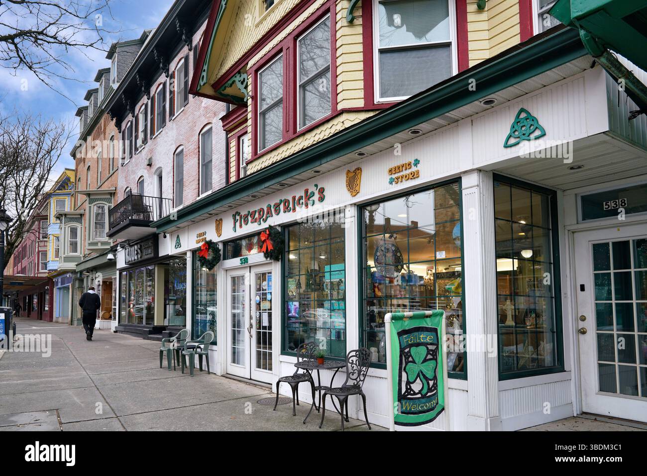 Main Street of Stroudsburg, Pennsylvania Stock Photo