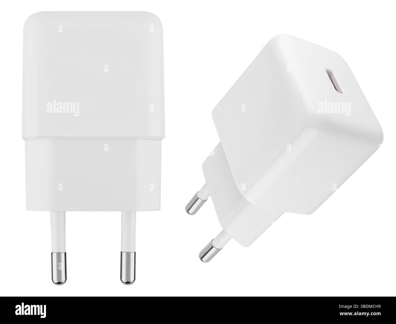 Power Adapter Background Compact power adapter, white, on white background in insulation Stock ...