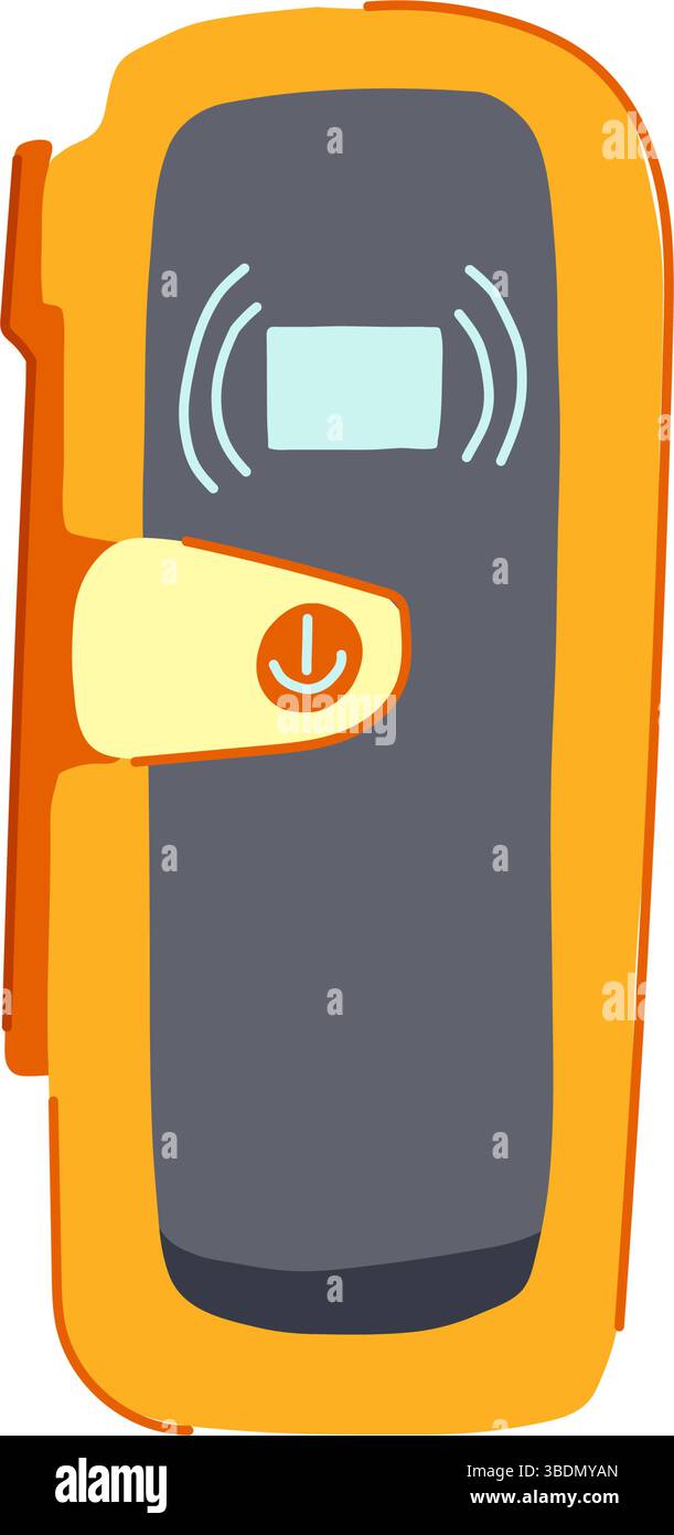 geolocation gps beacon cartoon vector illustration Stock Vector Image ...