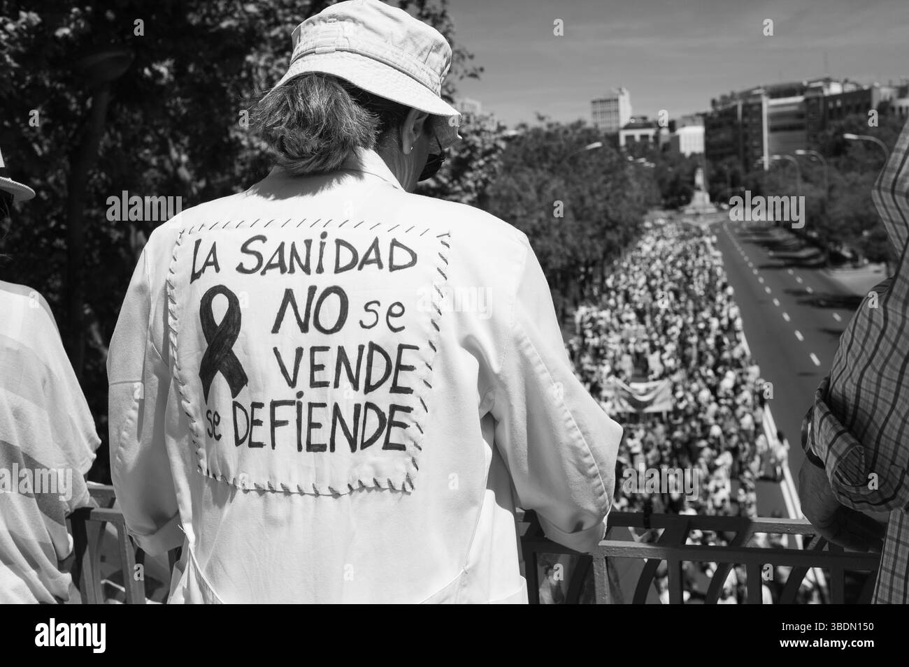 Public health protest Black and White Stock Photos Images Alamy