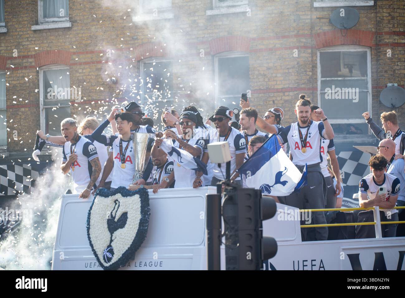 Tottenham Hotspurs 2025 winners parade Stock Photo - Alamy