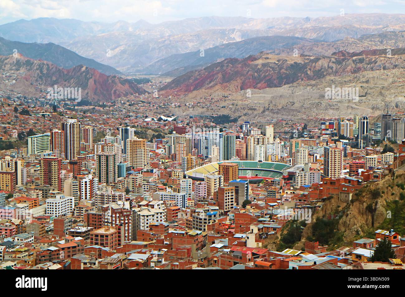 La Paz, the world's highest capital city at the elevation of 3,640