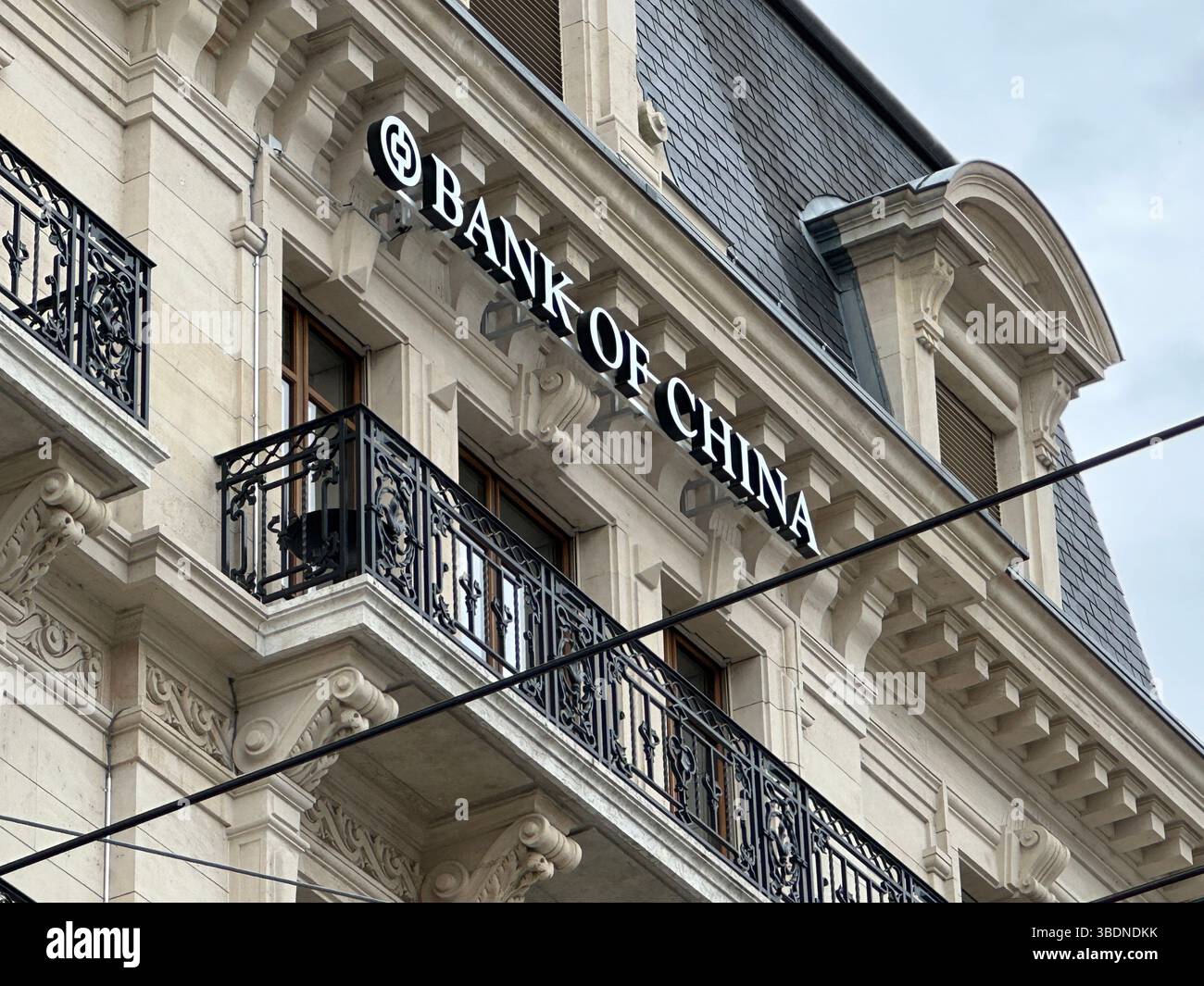 Geneva, Switzerland - Jan 14, 2023: Bank of China office in Geneva. Bank of China is one of the four biggest state-owned commercial banks in China. - Smartphone Captured Stock Image Geneva, Switzerland - Jan 14, 2023: Bank of China office in Geneva. Bank of China is one of the four biggest state-owned commercial banks in China. - Smartphone Captured Stock Image