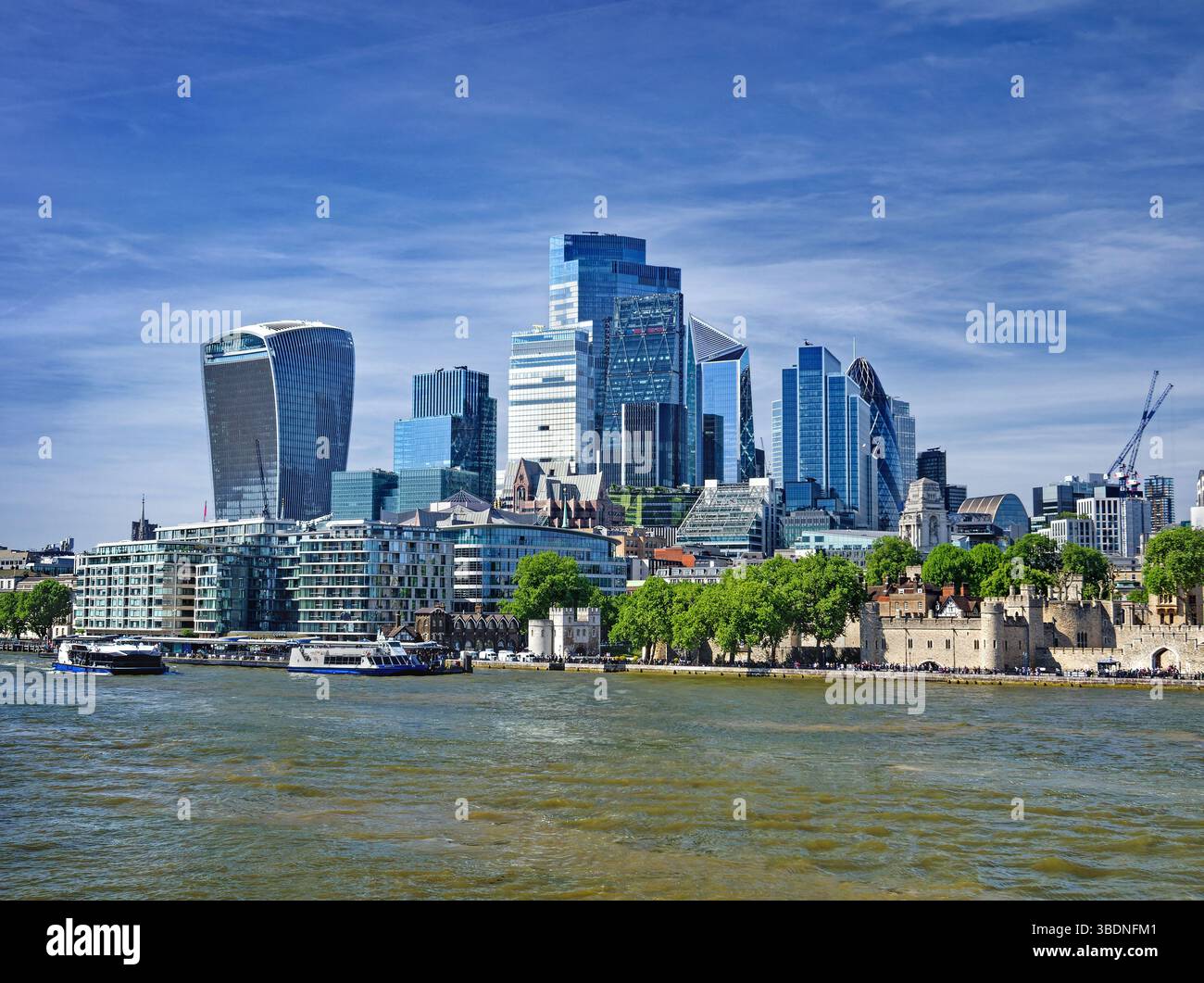 UK London The City Of London Skyline The Tower Of London And The 