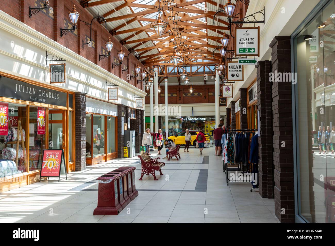 Victoria shopping centre, Llandudno, Wales, UK. 2025 Stock Photo