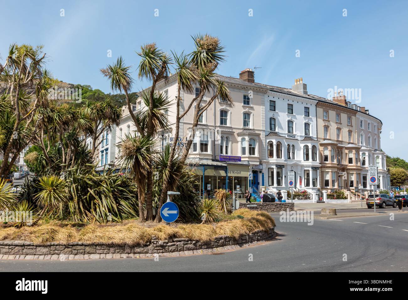 Street in Llandudno town centre, Wales, UK. 2025 Stock Photo