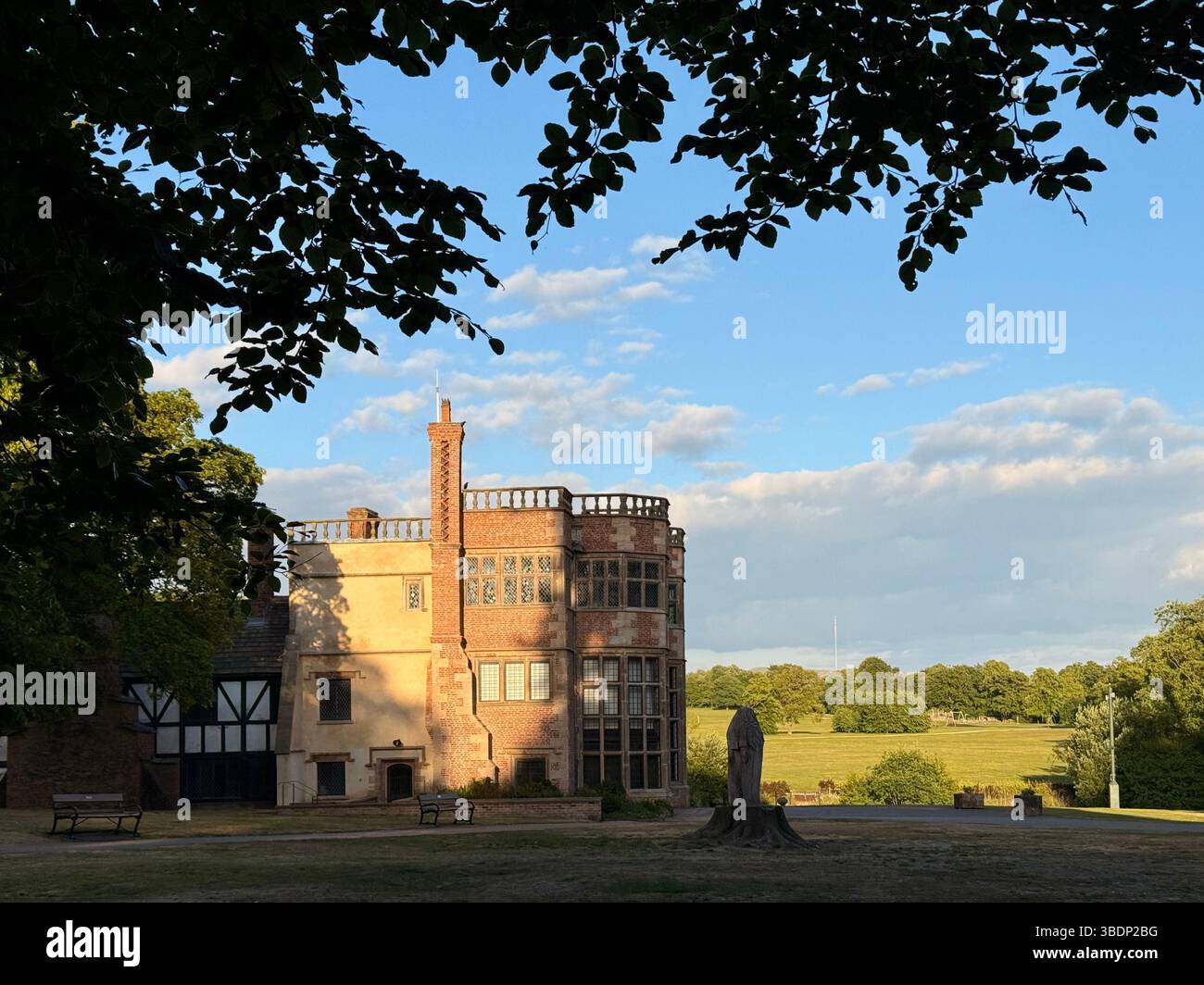 Astley Hall in Astley Park , Chorley in evening light - Smartphone Captured Stock Image